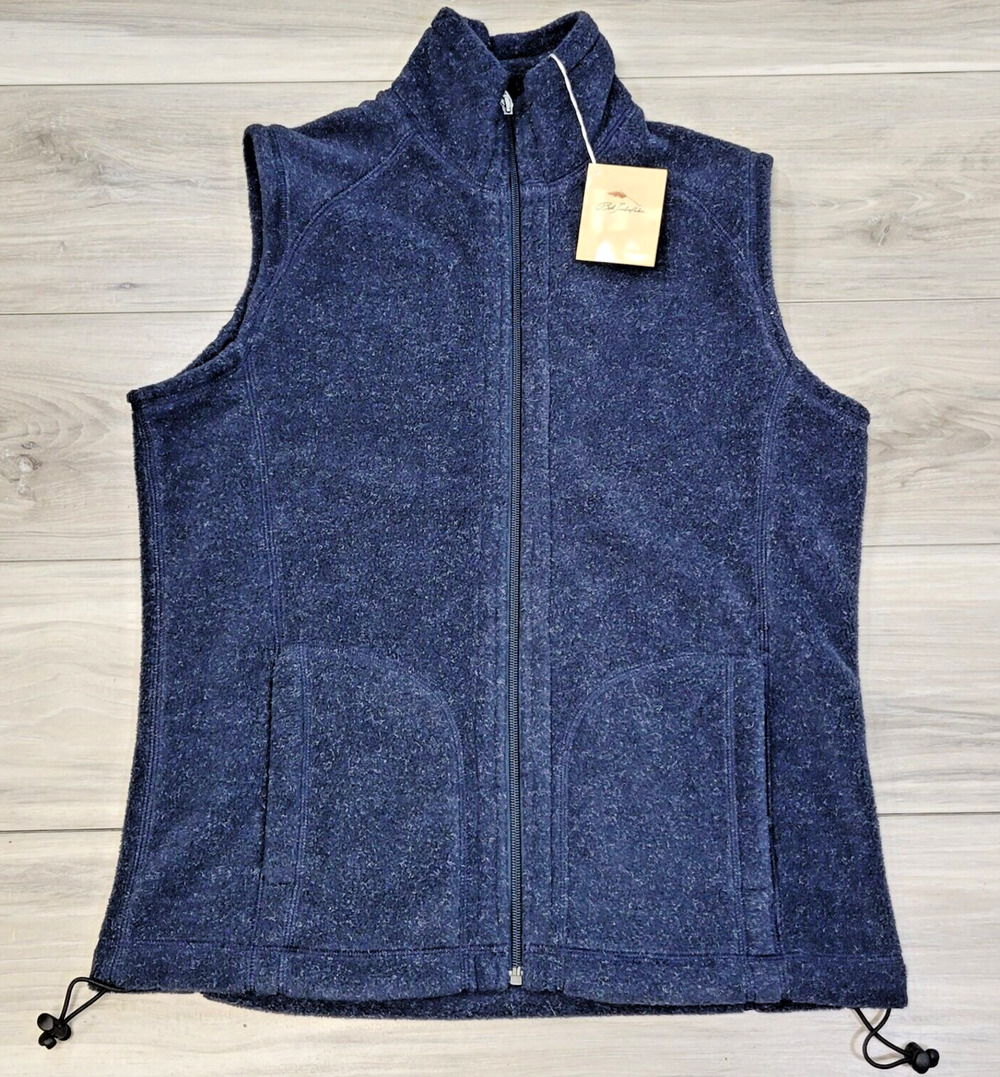 Bob Timberlake Vest Women's Medium Blue High Country Full Zip New